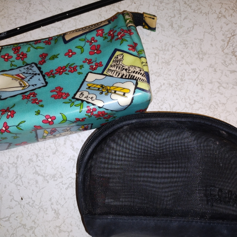 Lulu Guinness Black Cosmetic Bag